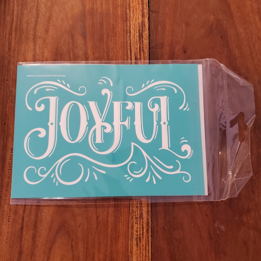 Chalk Couture Size A - Joyful transfer